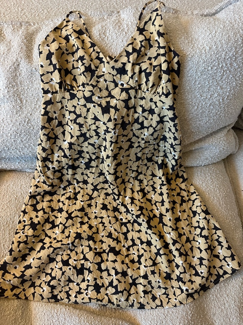 Madewell Sleeveless V-Neck Floral Slip Dress